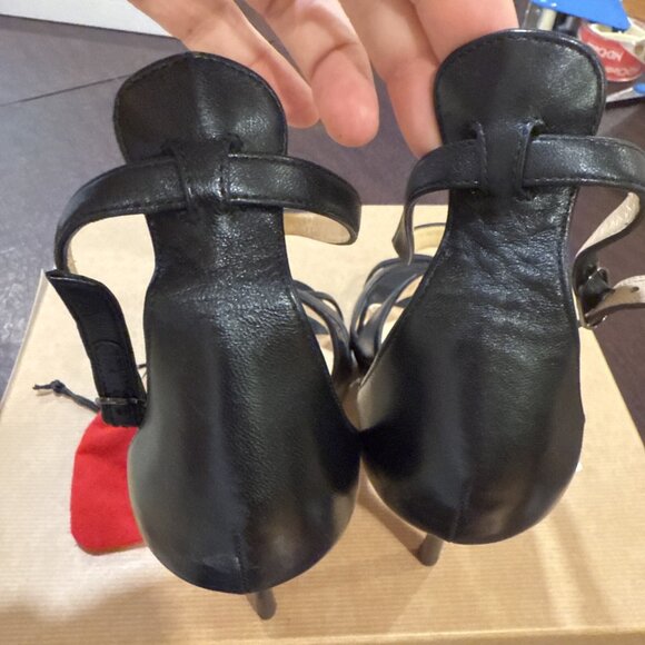 Christian Louboutin Malefissima Napa Shiny Black Stilettos 100 - Picture 6 of 11